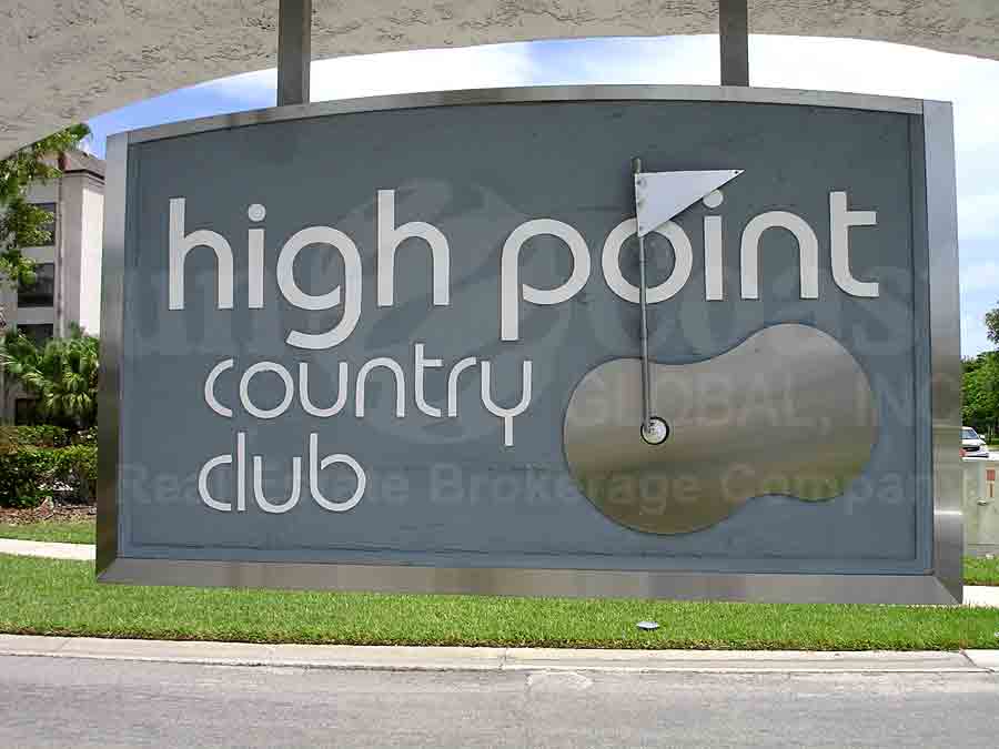 High Point Country Club Signage